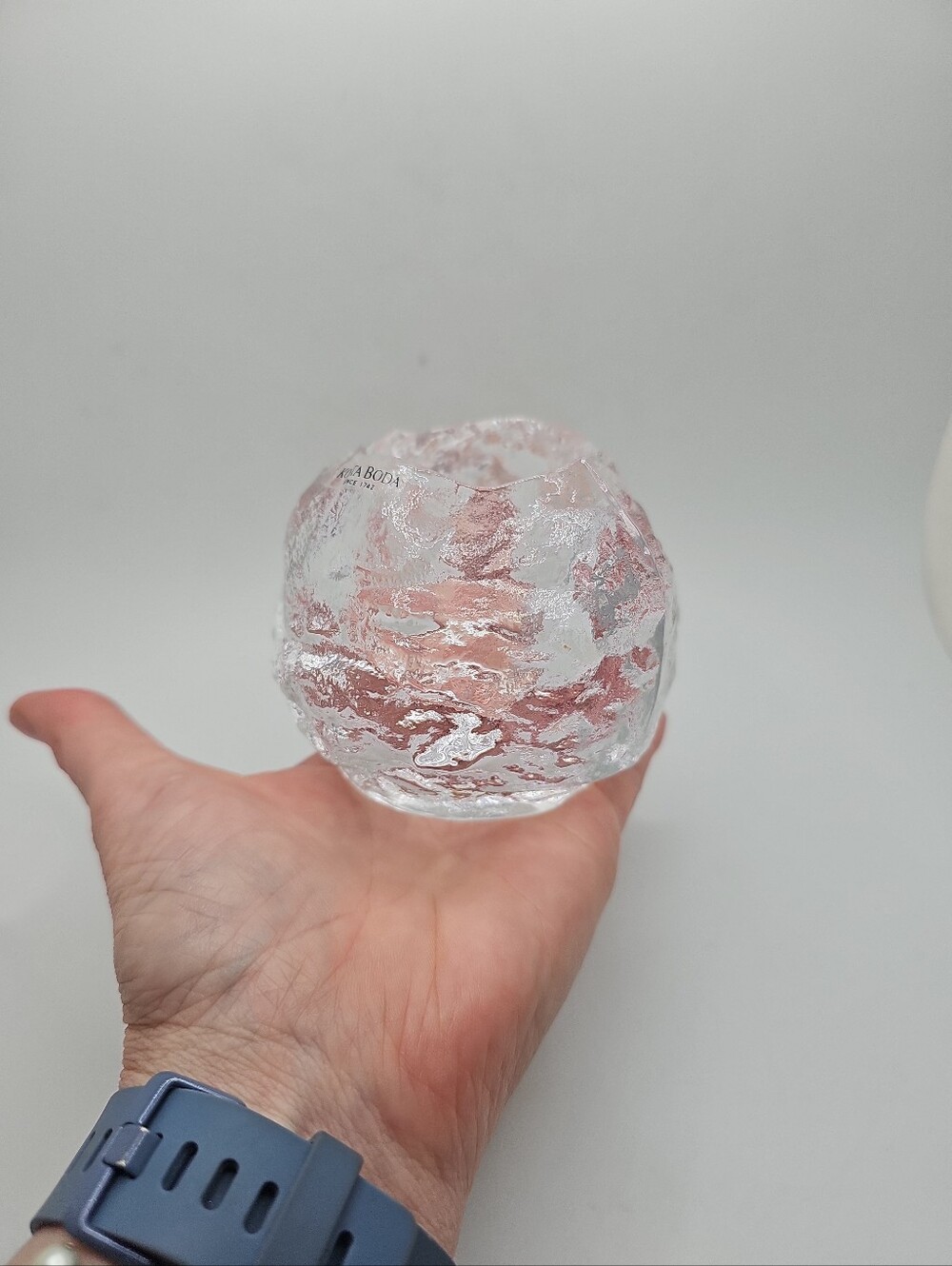 Vtg Kosta Boda Snowball Candle Holder - Picture 4 of 6